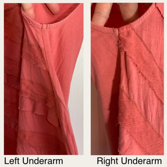 Ann Taylor LOFT Diagonal Raw Edge Ruffle Trim Tank Top - Picture 7 of 8